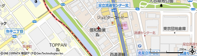 東京都足立区入谷7丁目周辺の地図