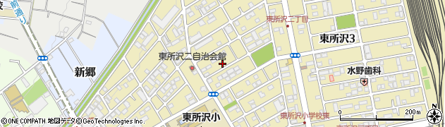 聖教新聞　所沢東販売店周辺の地図