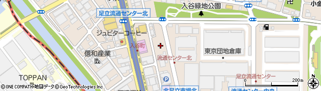 東京都足立区入谷7丁目7-17周辺の地図