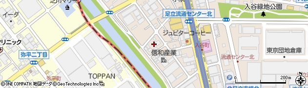 東京都足立区入谷7丁目13周辺の地図
