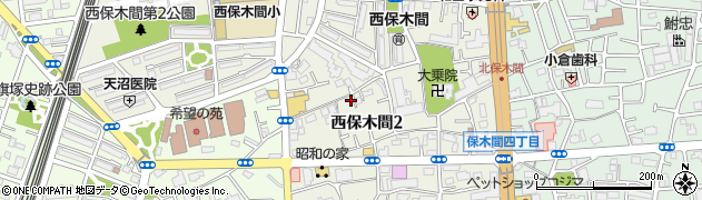 東京都足立区西保木間周辺の地図