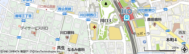 コモディイイダ川口リプレ店周辺の地図
