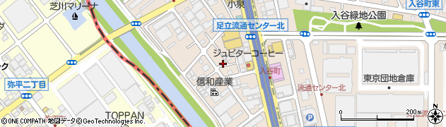 東京都足立区入谷7丁目14-2周辺の地図