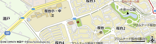 三本松公園周辺の地図