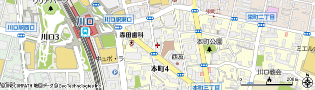ゆるり　川口店周辺の地図