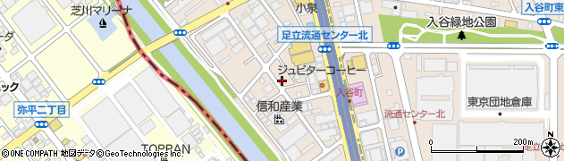 東京都足立区入谷7丁目14-5周辺の地図