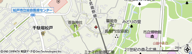 千葉県松戸市千駄堀207周辺の地図