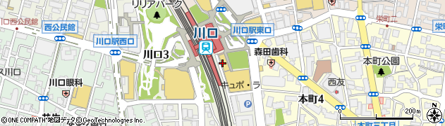 松屋 川口駅前店周辺の地図