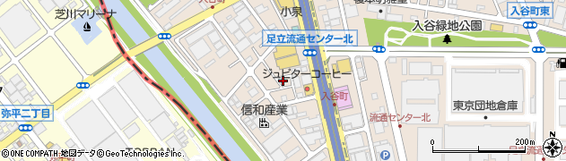東京都足立区入谷7丁目14-14周辺の地図