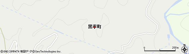 山梨県甲府市黒平町周辺の地図