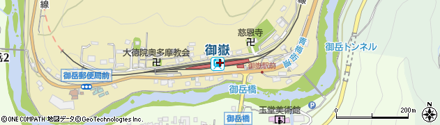 御嶽駅周辺の地図