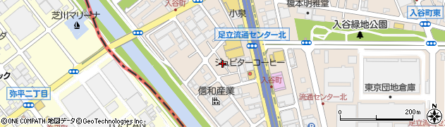 東京都足立区入谷7丁目14周辺の地図