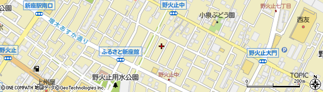 埼玉県新座市野火止7丁目5周辺の地図