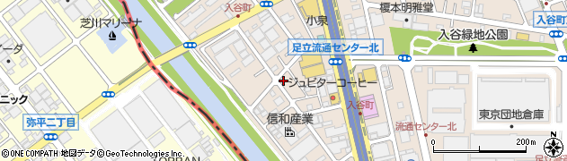 東京都足立区入谷7丁目14-7周辺の地図
