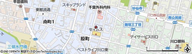 埼玉県川口市原町周辺の地図