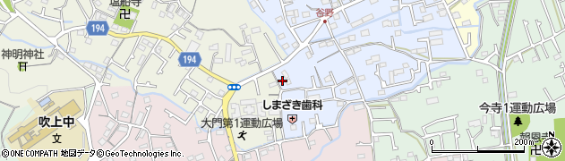 東京都青梅市谷野60周辺の地図