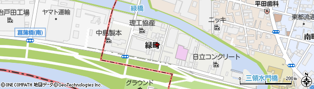 埼玉県川口市緑町周辺の地図