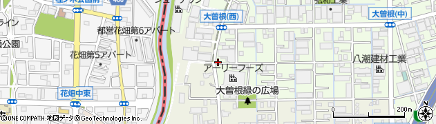 埼玉県八潮市大曽根1304-1周辺の地図