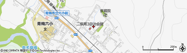 東京都青梅市二俣尾周辺の地図