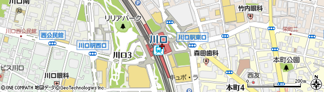川口駅・献血ルーム周辺の地図