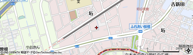 埼玉県八潮市垳周辺の地図