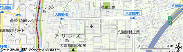 埼玉県八潮市大曽根1345周辺の地図