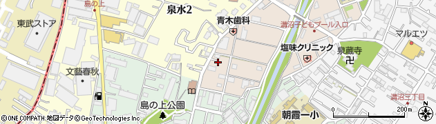 埼玉県朝霞市溝沼797周辺の地図