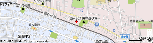 千葉県松戸市金ケ作404周辺の地図