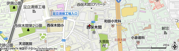 東京都足立区西保木間2丁目17-1周辺の地図