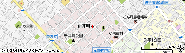 埼玉県川口市新井町周辺の地図