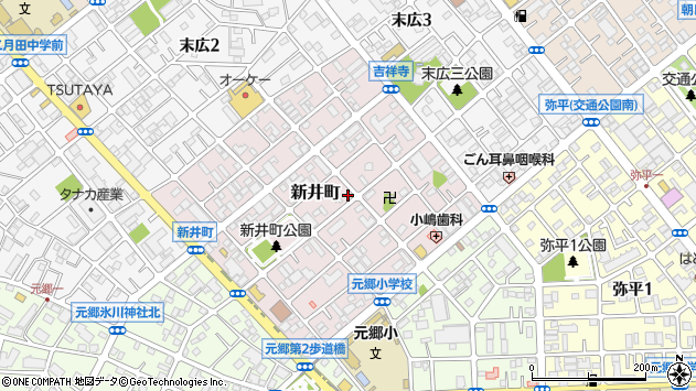 〒332-0005 埼玉県川口市新井町の地図