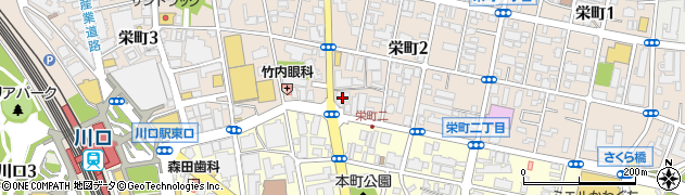 ホワイト急便栄町店周辺の地図