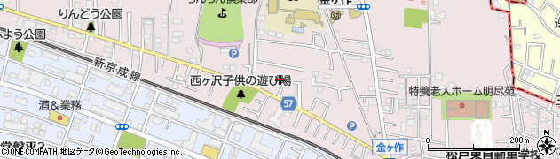 千葉県松戸市金ケ作309-13周辺の地図