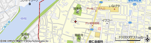 埼玉県三郷市戸ヶ崎2184-6周辺の地図