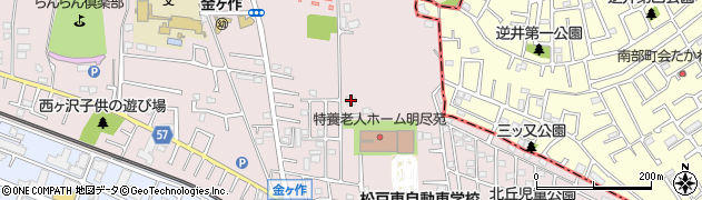 千葉県松戸市金ケ作295周辺の地図