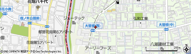 埼玉県八潮市大曽根1291周辺の地図