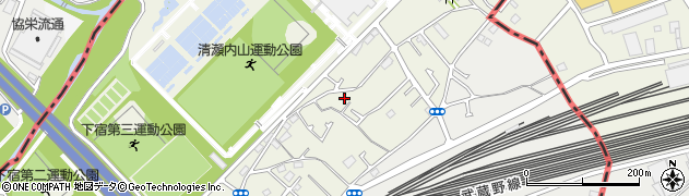 東京都清瀬市下宿3丁目周辺の地図