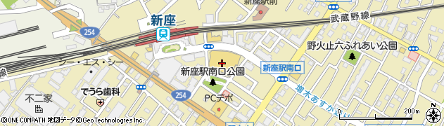 埼玉りそな銀行フードガーデン新座店 ＡＴＭ周辺の地図