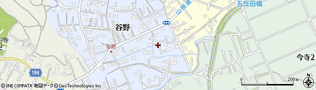東京都青梅市谷野77周辺の地図
