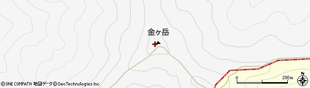 金ケ岳周辺の地図