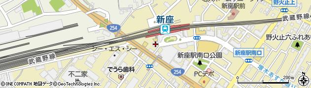 武蔵野銀行新座支店周辺の地図