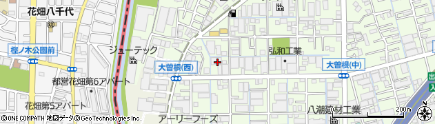 埼玉県八潮市大曽根1277周辺の地図