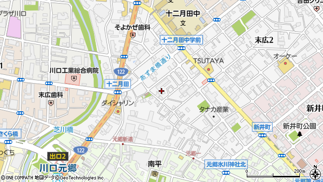 〒332-0006 埼玉県川口市末広の地図