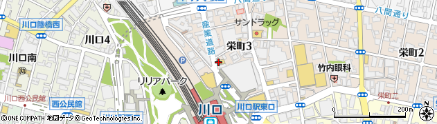 ファミリーマート川口駅東口店周辺の地図