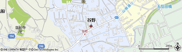 東京都青梅市谷野91周辺の地図