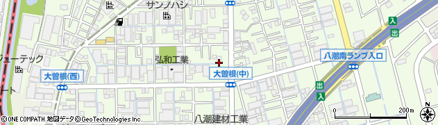 埼玉県八潮市大曽根888周辺の地図