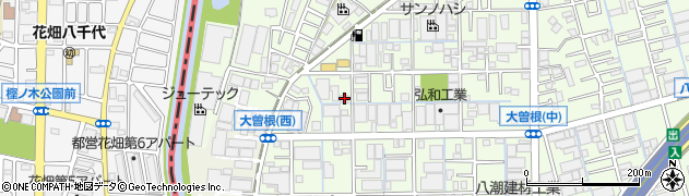 埼玉県八潮市大曽根1274周辺の地図
