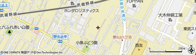 埼玉県新座市野火止7丁目11周辺の地図