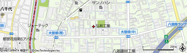 埼玉県八潮市大曽根1248周辺の地図