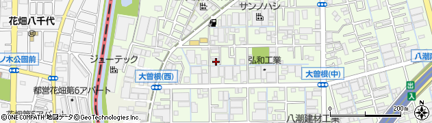 埼玉県八潮市大曽根1242周辺の地図